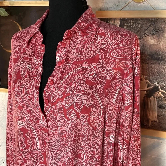 Bit & Bridle long Sleeve Tunic Shirt Dress Size Medium - Picture 5 of 8